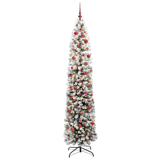 Albero di Natale Artificiale-Albero Natalizio con 300 LED Verde 240 cm 244884