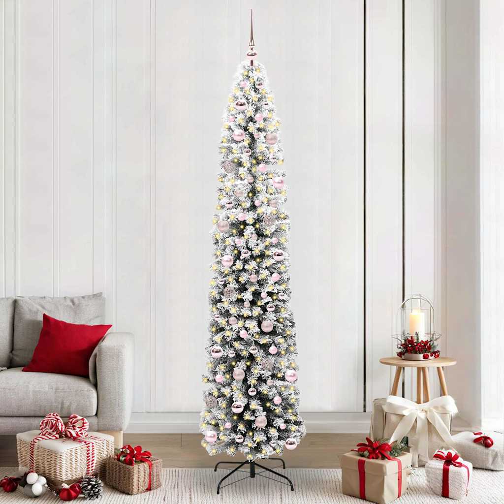 Albero di Natale artificiale con 300 LED Verde 240 cm