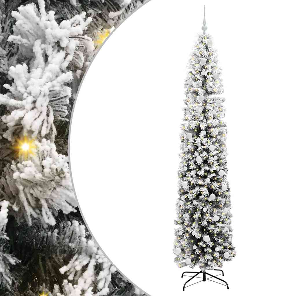 Albero di Natale artificiale con 300 LED Verde 240 cm 3395047