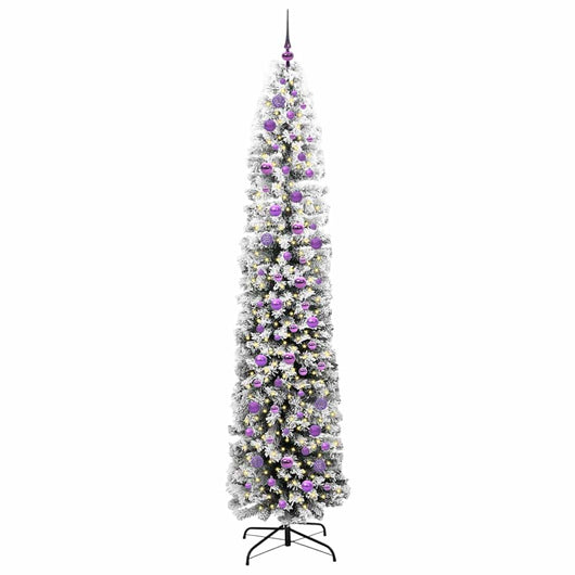 Albero di Natale Artificiale-Albero Natalizio con 300 LED Verde 240 cm 448168