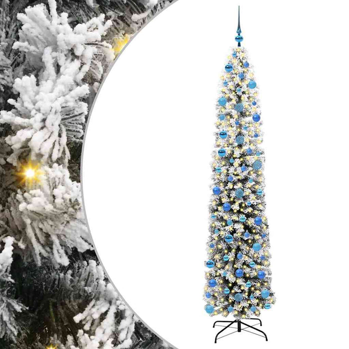 Albero di Natale artificiale con 300 LED Verde 240 cm 3395051