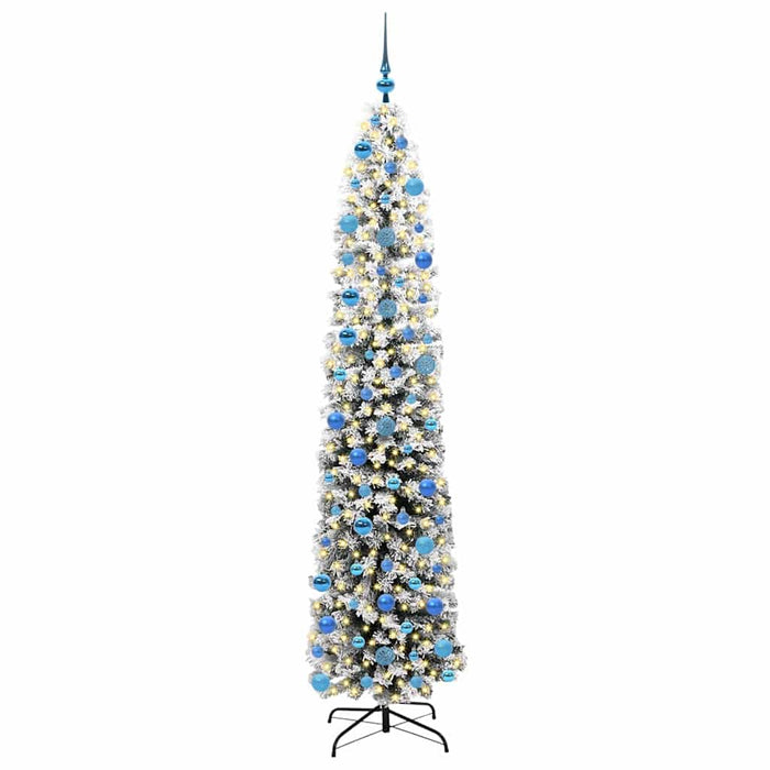 Albero di Natale Artificiale-Albero Natalizio con 300 LED Verde 240 cm 366595