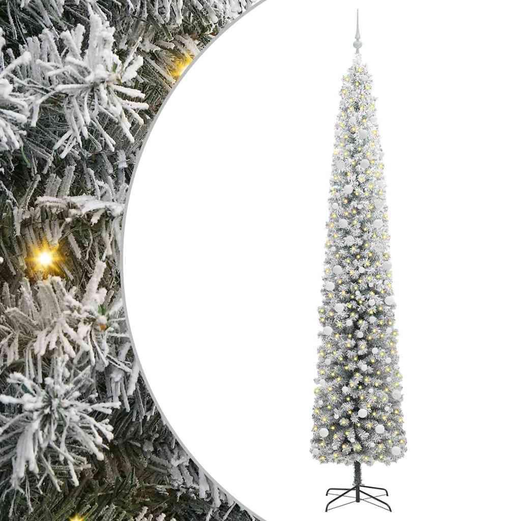 Albero di Natale Artificiale-Albero Natalizio con 300 LED Verde 300 cm 586369