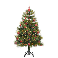 Albero di Natale artificiale Pieghevole-Albero Natalizio con coni Verde 150 cm 795467