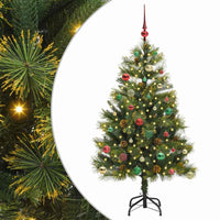 Albero di Natale artificiale Pieghevole-Albero Natalizio con coni Verde 150 cm 988533