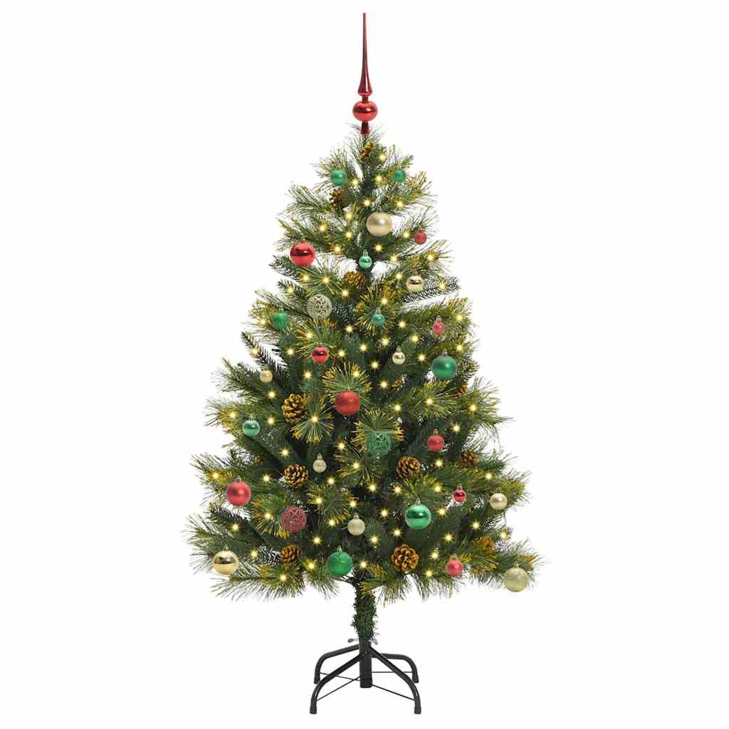 Albero di Natale artificiale Pieghevole-Albero Natalizio con coni Verde 150 cm 988533