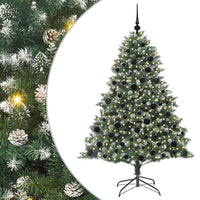 Albero di Natale Artificiale-Albero Natalizio con 300 LED Verde 180 cm 627759