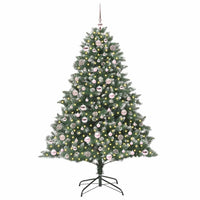 Albero di Natale Artificiale-Albero Natalizio con 300 LED Verde 180 cm 350792