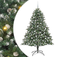 Albero di Natale Artificiale-Albero Natalizio con 300 LED Verde 180 cm 646077
