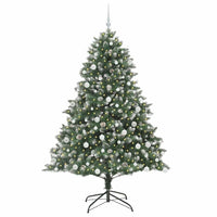 Albero di Natale Artificiale-Albero Natalizio con 300 LED Verde 180 cm 646077