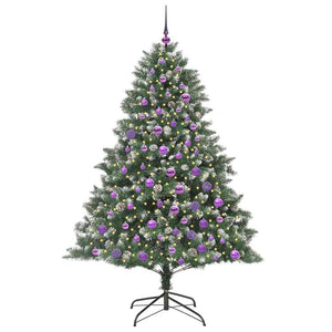 Albero di Natale Artificiale-Albero Natalizio con 300 LED Verde 180 cm 511841