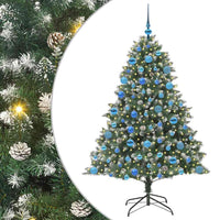 Albero di Natale Artificiale-Albero Natalizio con 300 LED Verde 180 cm 634261