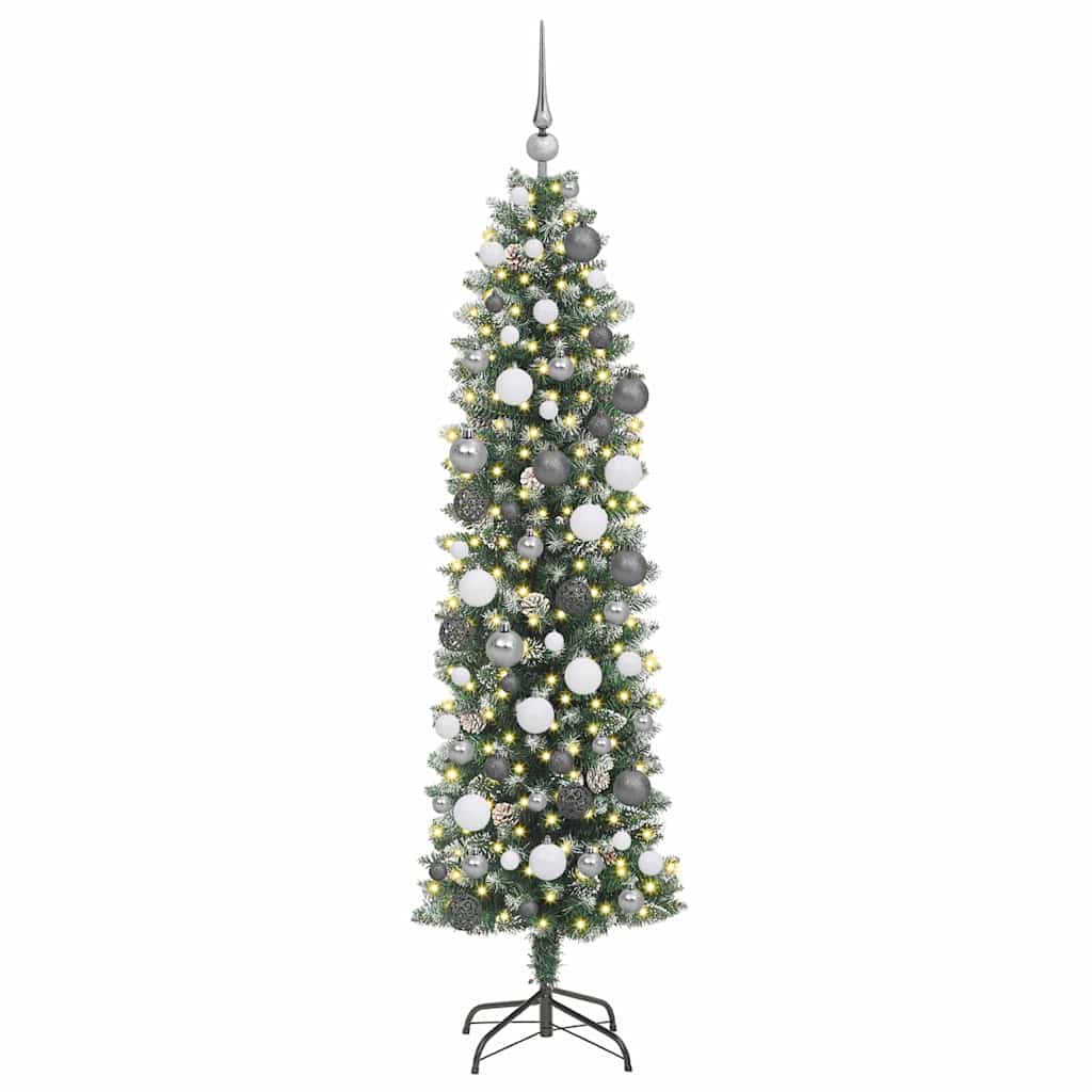 Albero di Natale Artificiale Sottile Verde 180 cm PVC 3395292