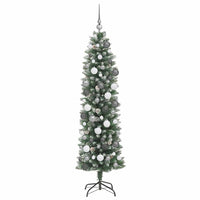 Albero di Natale Artificiale Sottile Verde 180 cm PVC 3395292