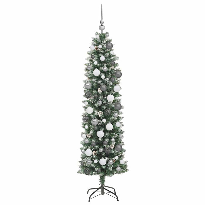 Albero di Natale Artificiale Sottile Verde 180 cm PVC 3395292