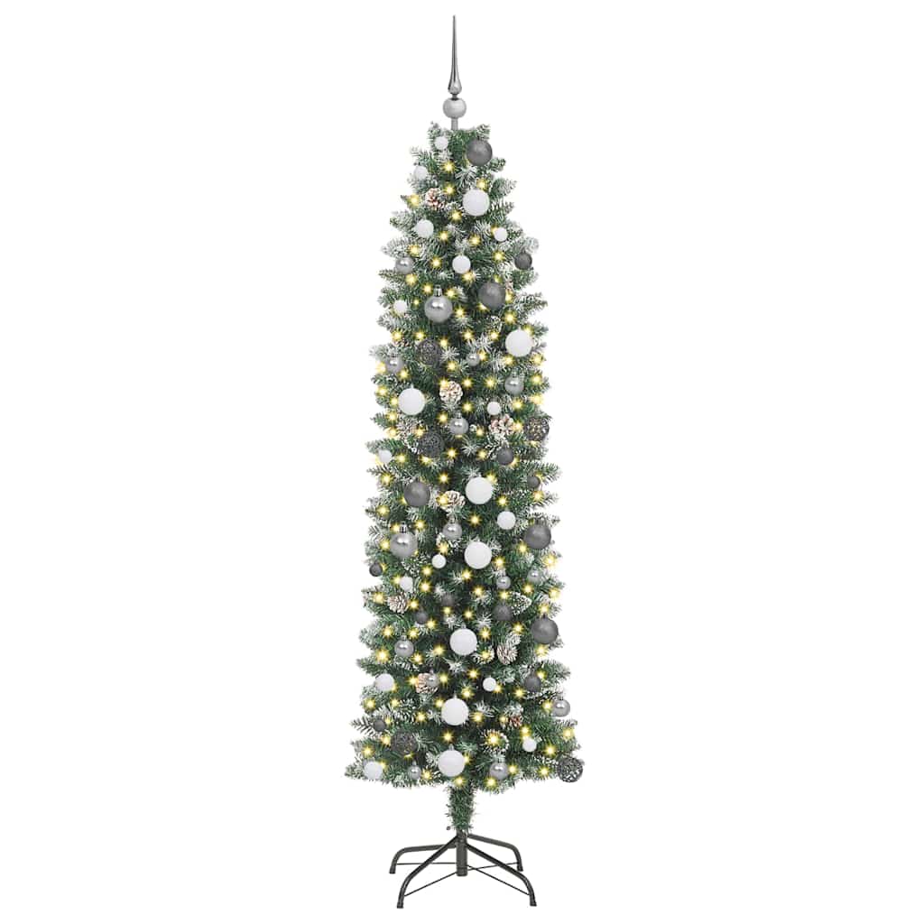 Albero di Natale Artificiale Sottile Verde 210 cm 3395304