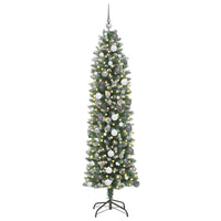 Albero di Natale Artificiale Sottile Verde 210 cm 3395304