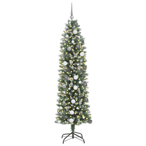 Albero di Natale Artificiale Sottile Verde 210 cm 3395304