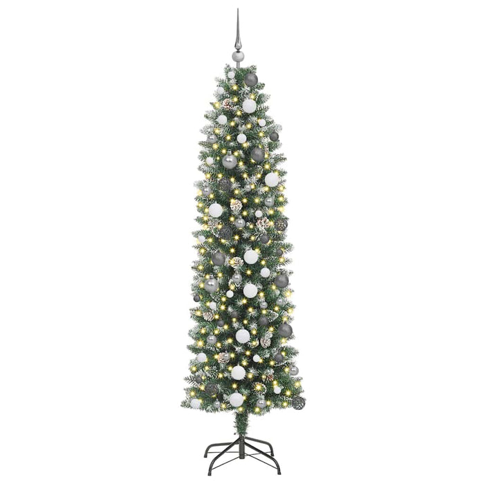 Albero di Natale Artificiale Sottile Verde 210 cm 3395304