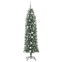 Albero di Natale Artificiale Sottile Verde 210 cm 3395304