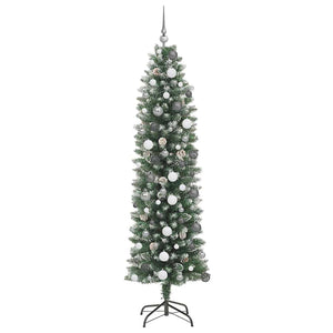Albero di Natale Artificiale Sottile Verde 210 cm 3395304
