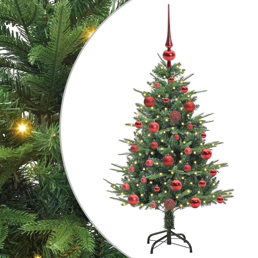Albero di Natale artificiale preilluminato con set di palline 3395326