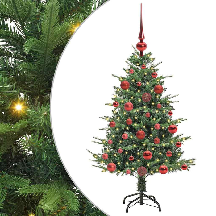 Albero di Natale artificiale preilluminato con set di palline 3395326