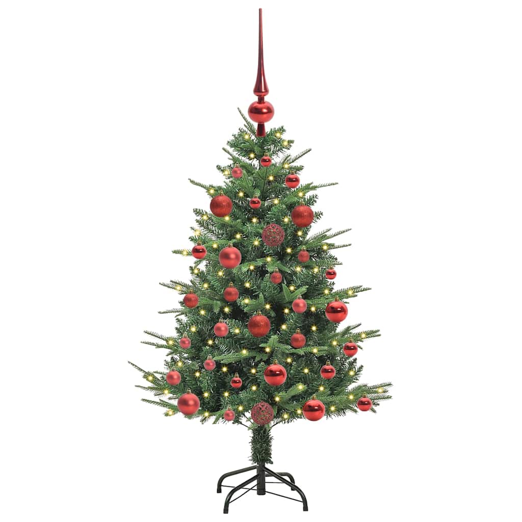 Albero di Natale artificiale preilluminato con set di palline 3395326