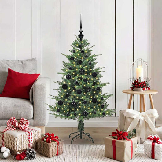 Albero di Natale artificiale preilluminato con set di palline 3395327