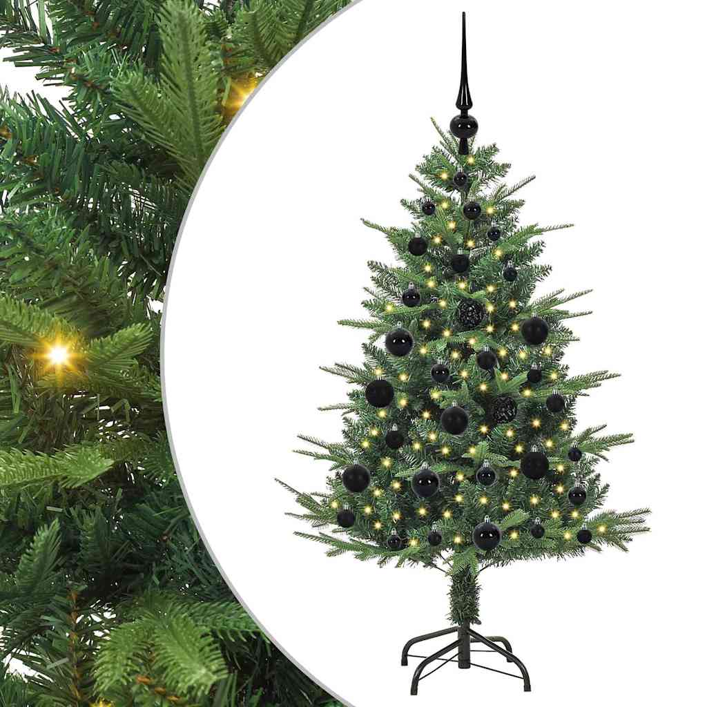 Albero di Natale artificiale preilluminato con set di palline 3395327