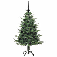 Albero di Natale artificiale preilluminato con set di palline 3395327