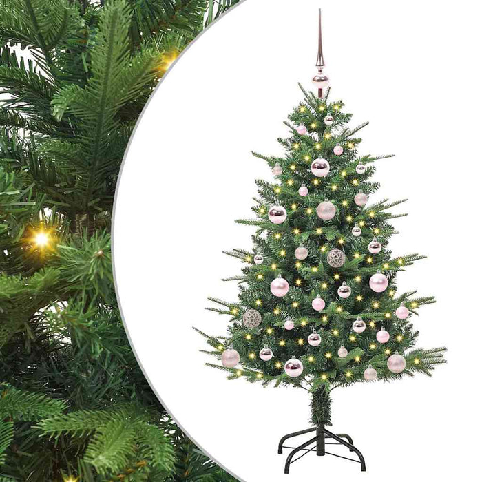 Albero di Natale artificiale preilluminato con set di palline 3395328