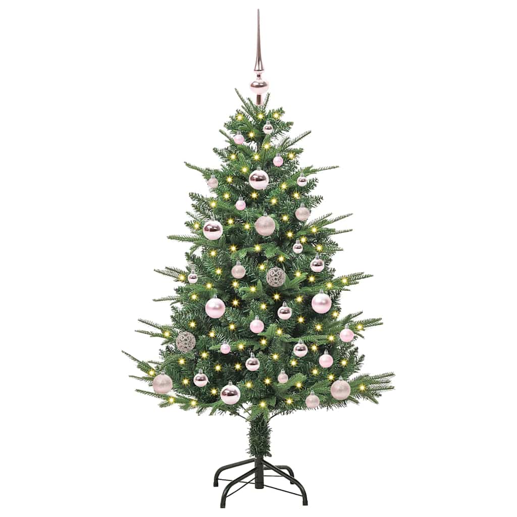 Albero di Natale artificiale preilluminato con set di palline 3395328