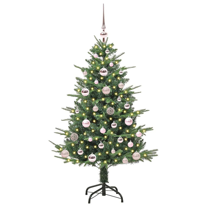Albero di Natale artificiale preilluminato con set di palline 3395328