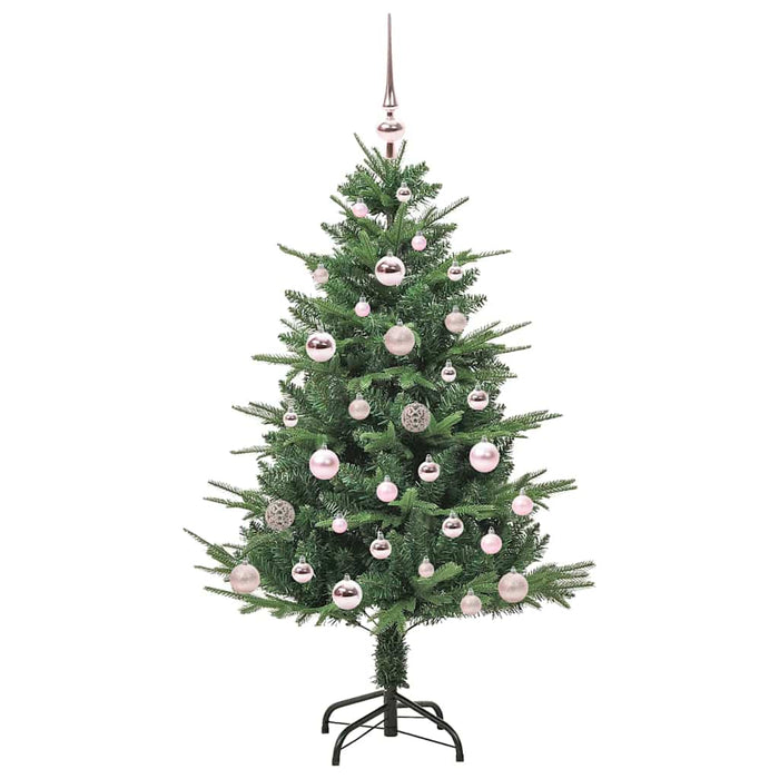 Albero di Natale artificiale preilluminato con set di palline 3395328