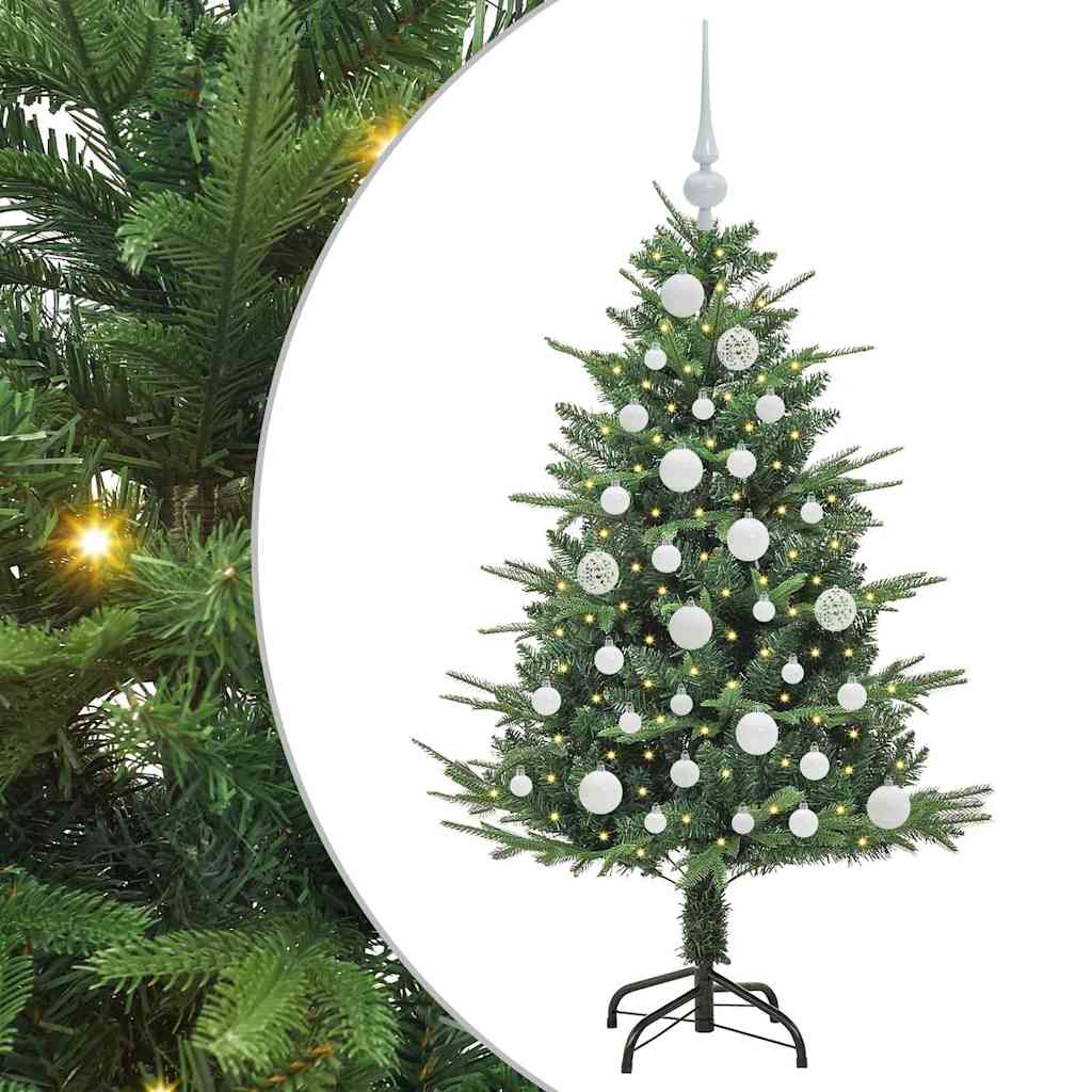 Albero di Natale artificiale preilluminato con set di palline 3395329