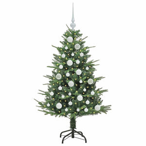 Albero di Natale artificiale preilluminato con set di palline 3395329