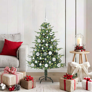 Albero di Natale artificiale preilluminato con set di palline 3395331