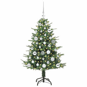 Albero di Natale artificiale preilluminato con set di palline 3395331