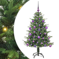 Albero di Natale artificiale preilluminato con set di palline 3395332