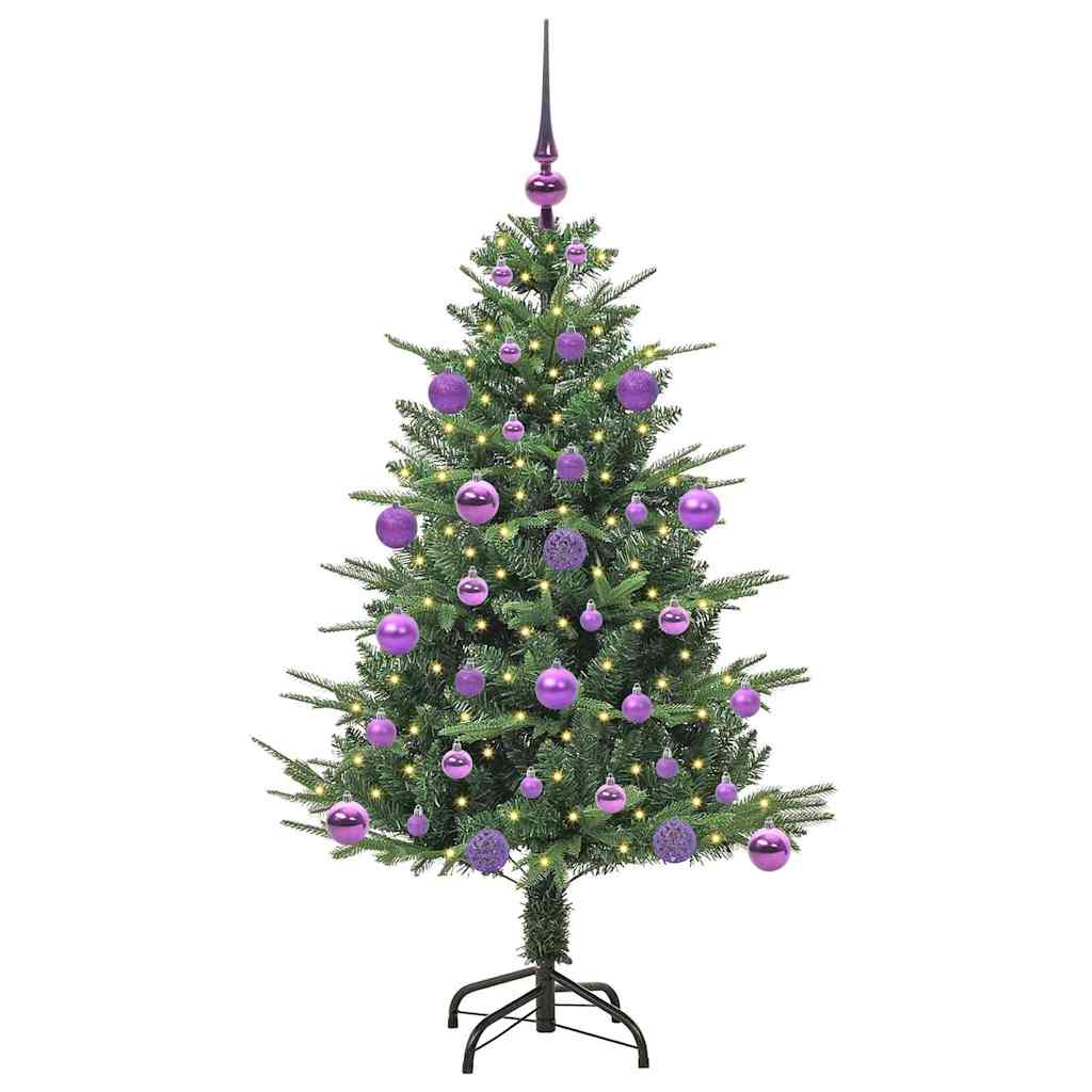 Albero di Natale artificiale preilluminato con set di palline 3395332