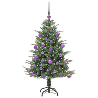 Albero di Natale artificiale preilluminato con set di palline 3395332