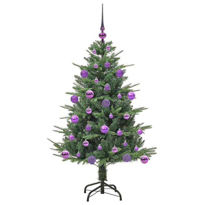 Albero di Natale artificiale preilluminato con set di palline 3395332