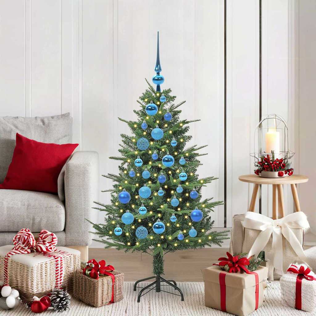 Albero di Natale artificiale preilluminato con set di palline 3395333