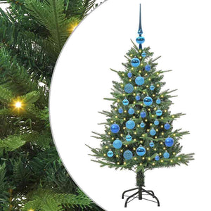 Albero di Natale artificiale preilluminato con set di palline 3395333