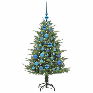 Albero di Natale artificiale preilluminato con set di palline 3395333