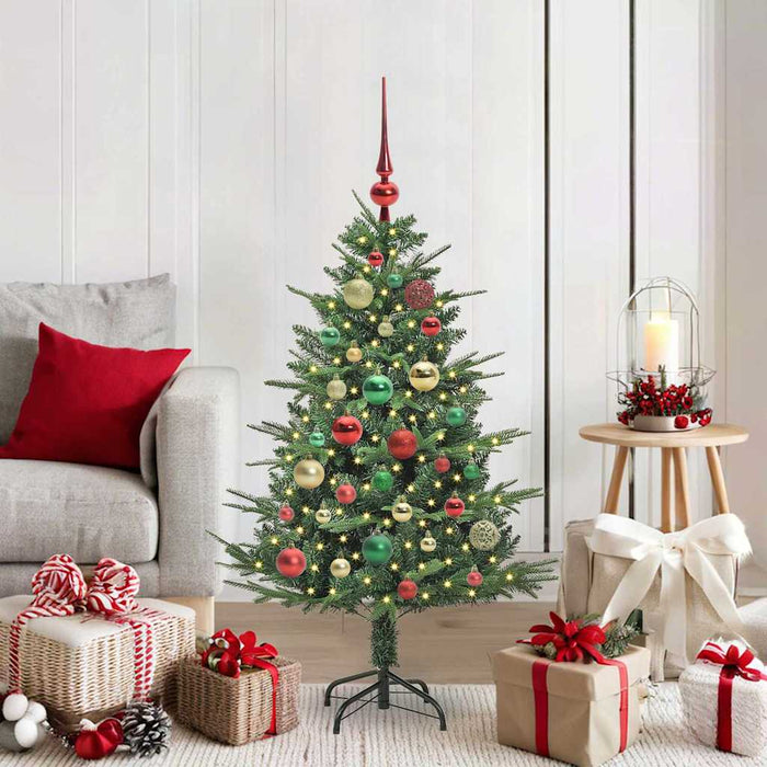 Albero di Natale artificiale preilluminato con set di palline 3395334