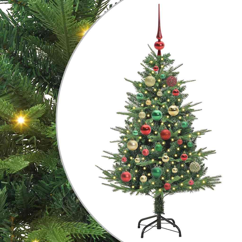 Albero di Natale artificiale preilluminato con set di palline 3395334