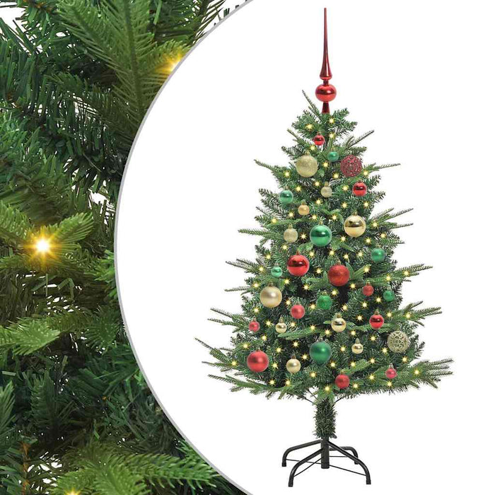 Albero di Natale artificiale preilluminato con set di palline 3395334