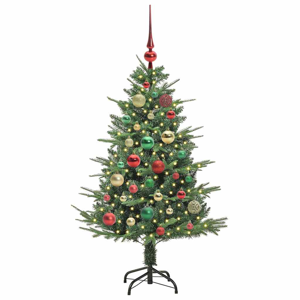 Albero di Natale artificiale preilluminato con set di palline 3395334